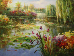 lily pond (acrylic art)
