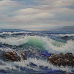 Stormy Sea (sea scape art)