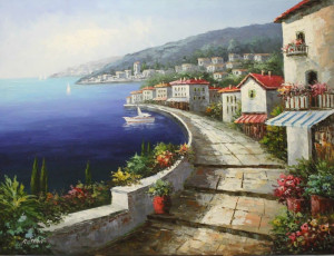 mediterenian coast (sea scape paintings)
