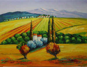 country side (acrylic painting)