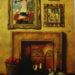 kittens by the fireplace (geclee by Orlando)