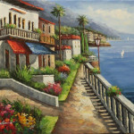 Italian Coast Line - Acrylic Art