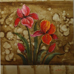 Red Iris (floral art)