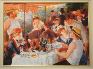 Luncheon of the Boating Party by Renoir (reproduction)